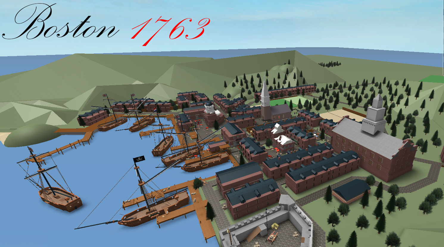 Six Builders Collaborate On Boston 1763 And It S Awesome Roblox Blog - fort wars roblox
