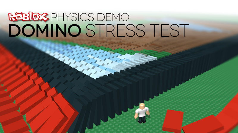 Physics Performance Demo Domino Stress Test Roblox Blog - roblox the domino effect roblox studio