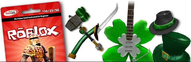 Redeem Roblox Cards In March And Get Free St Paddy S Gear