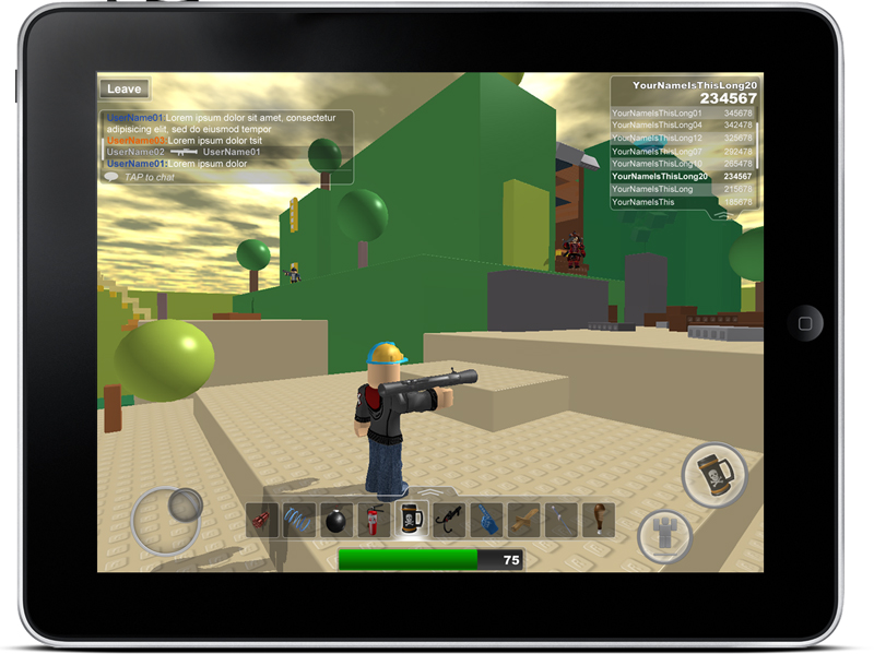 Engineering Roblox For The Ipad Part 5 User Interface Roblox Blog
