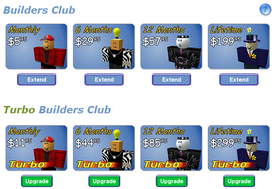 Builders Club Upgrade