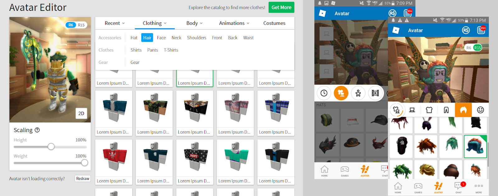 Avatar Editor Update Roblox Blog Players can use their avatars to interact with the world around them, and generally move around games. avatar editor update roblox blog
