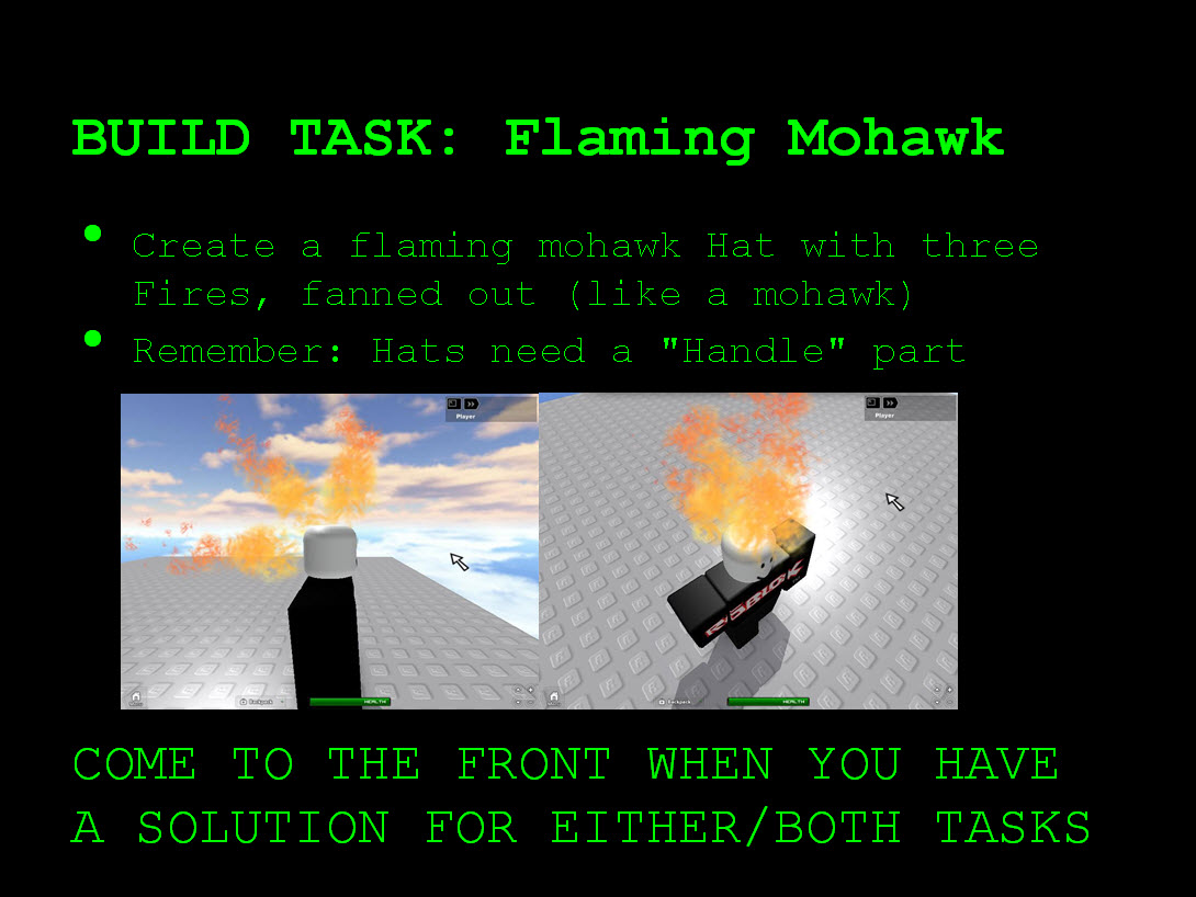 Roblox Flaming Mohawk
