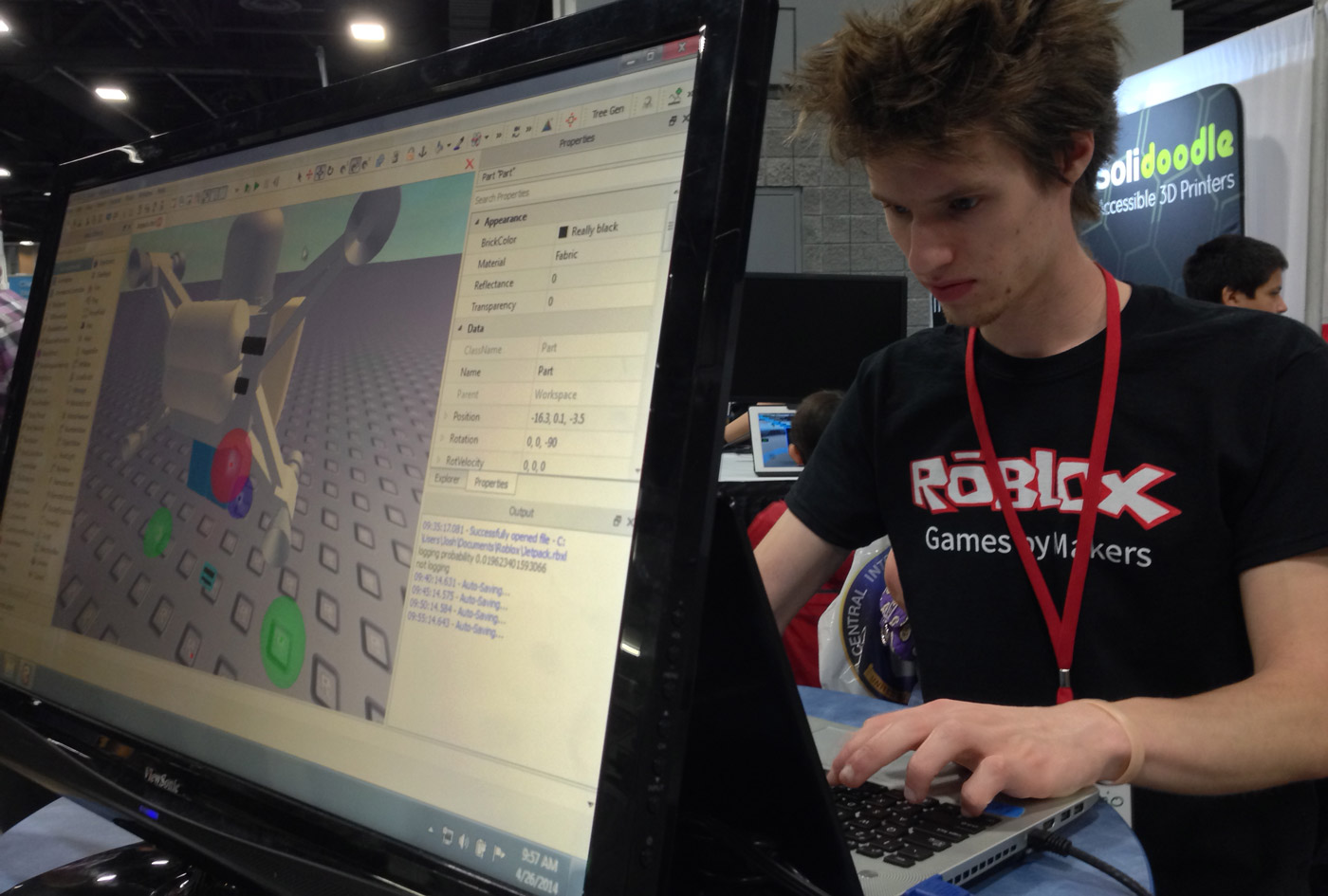 Game Devs Impress At The Usa Science Engineering Fest Roblox Blog