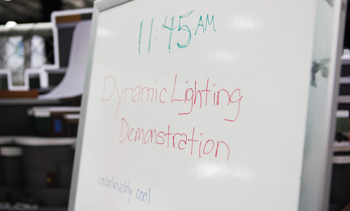 Dynamic Lighting Demo Sign