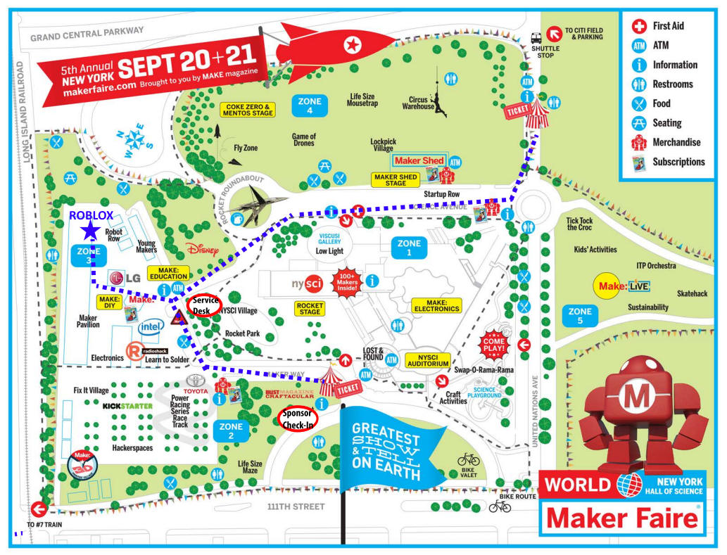 Join Us This Weekend At World Maker Faire New York Roblox Blog - event map roblox