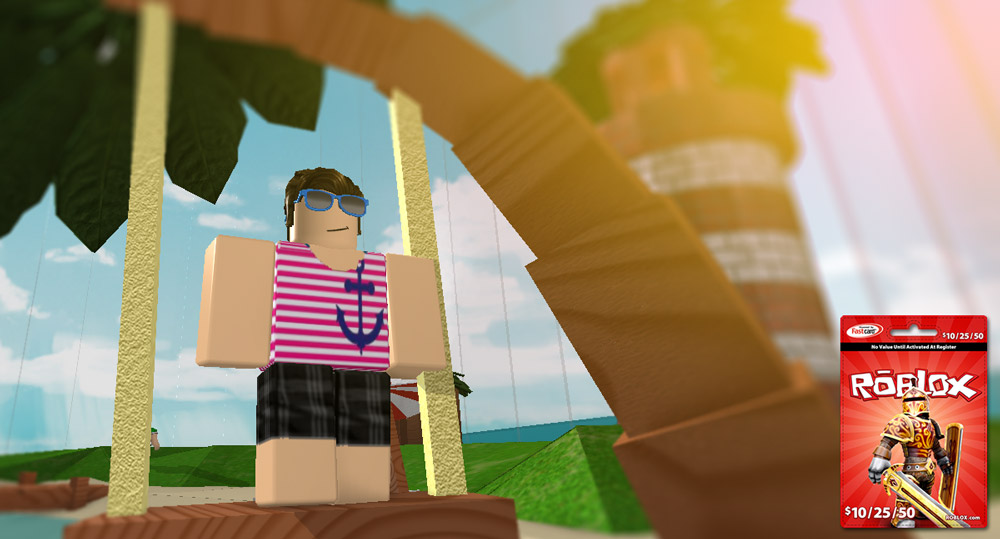 ROBLOXian on the Sunset Beach