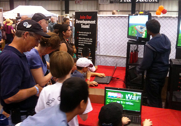 Behind The Roblox Booth At Maker Faire 2012 Roblox Blog