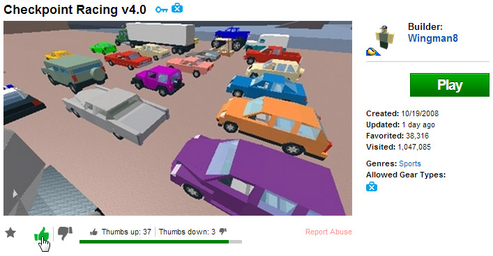 Thumbs Up To Game Ratings Roblox Blog
