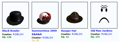 Summer Knights Roblox Blog - roblox 2009 hats