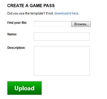 Create a Game Pass