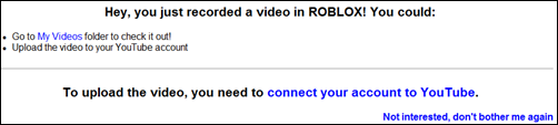 In Game Video Capture Feature Roblox Blog - you can upload videos to roblox soon