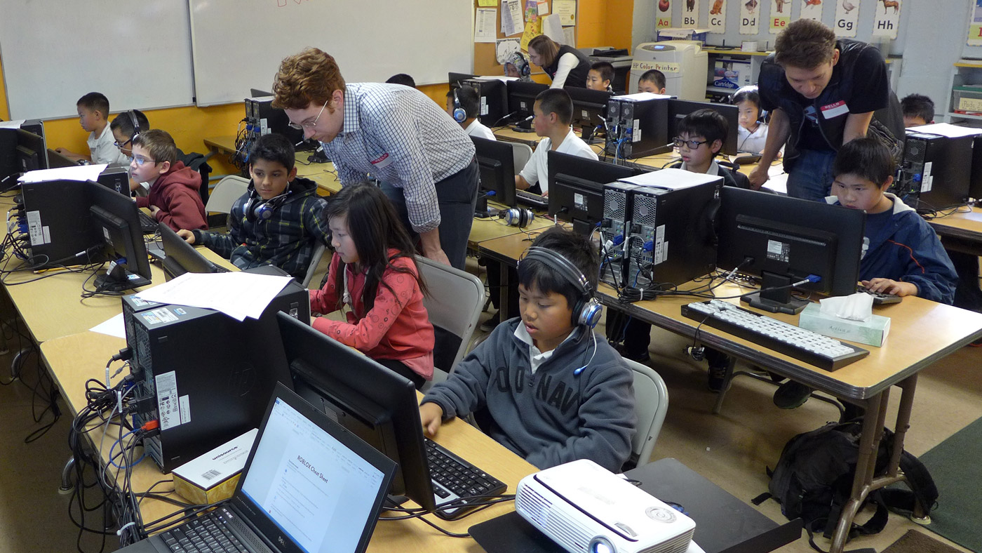 Roblox Teaches Coding At Bay Area Elementary School Roblox Blog
