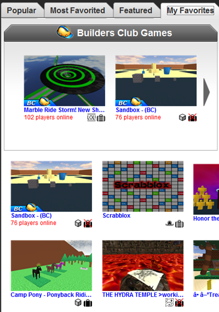 How To View Your Favorites On Roblox