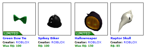 Our First Limited Edition Items Roblox Blog