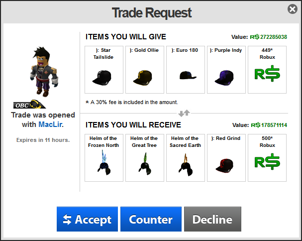 Roblox Trade Offers