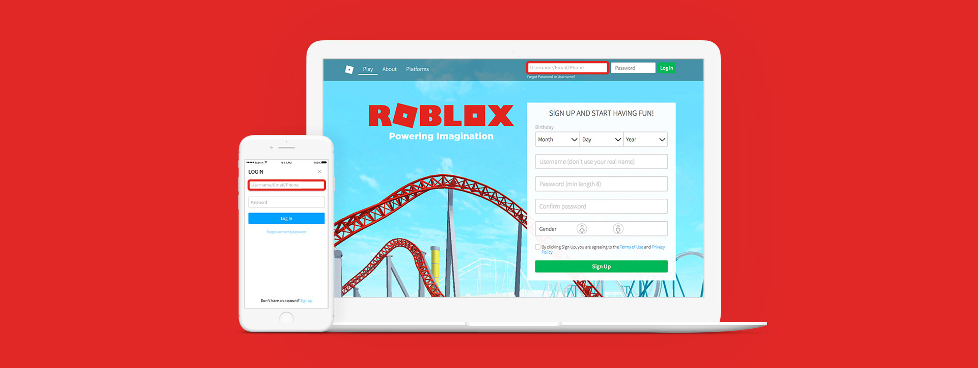 Roblox Login Email