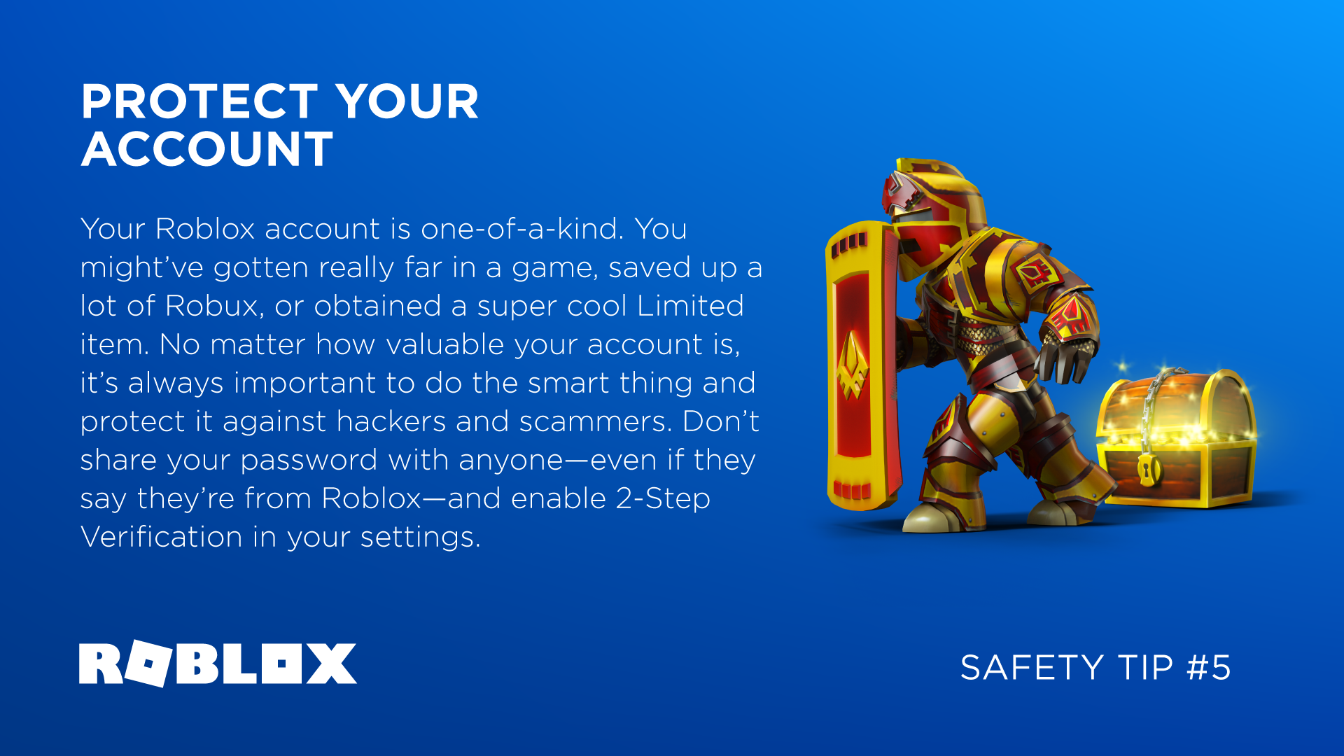 Safety Tip 5 Protect Your Account Roblox Blog